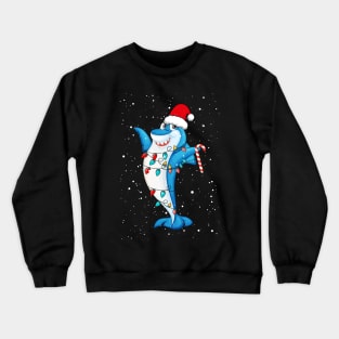 Funny Sharks Lover Xmas Shark Crewneck Sweatshirt